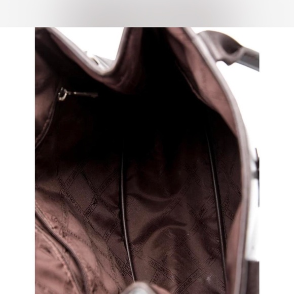 Brown Leather Longchamp Tote - Picture 5 of 9